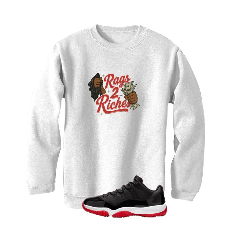 Air Jordan 11 Low Bred White T-Shirt (rags 2 riches)| illcurrency