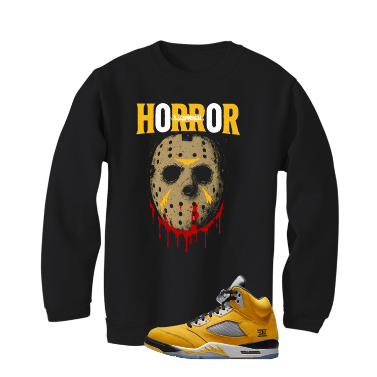 Air Jordan 5 Tokyo Matching T-Shirt, Sweatshirts & Hoodies Black T-Shirt (Jason Horror)| illcurrency