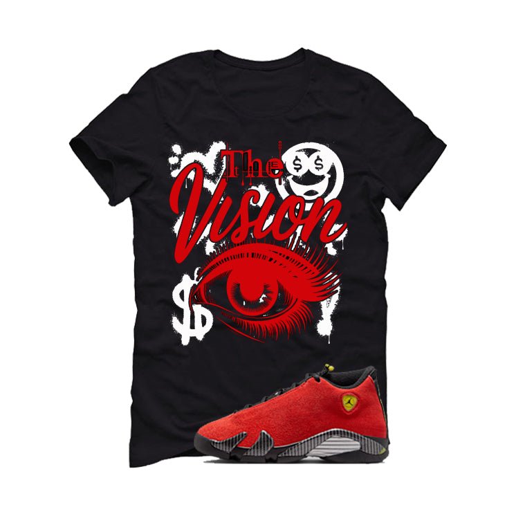 Air Jordan 14 Ferrari Black T-Shirt (The Vision)| illcurrency