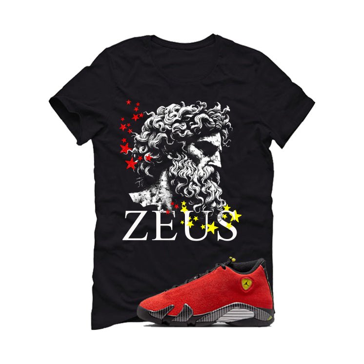 Air Jordan 14 Ferrari Black T-Shirt (Zeus)| illcurrency