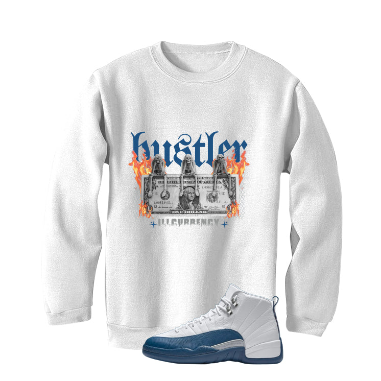 Air Jordan 12 French Blue White T-Shirt (See No Evil Hustler)| illcurrency