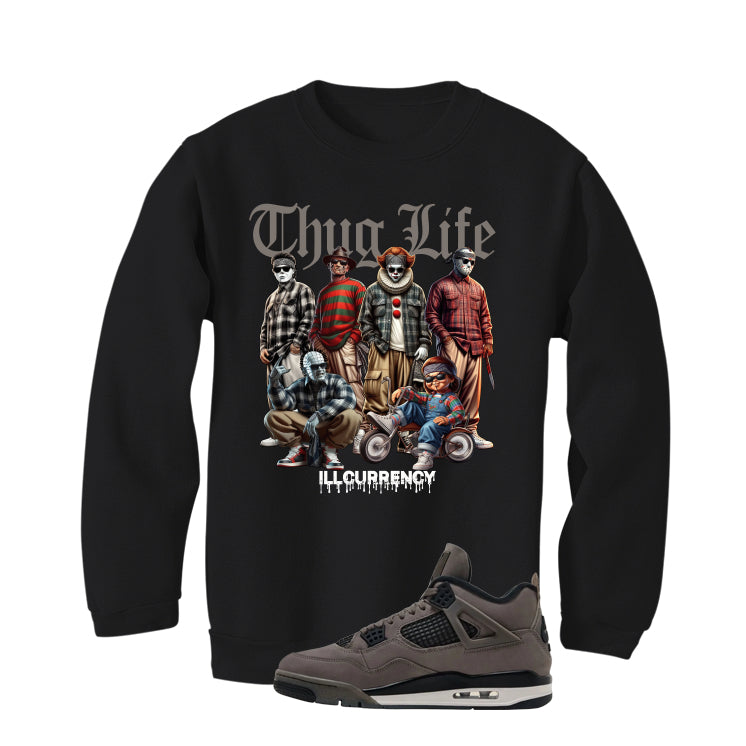 Air Jordan 4 Cave Stone Black T-Shirt (Thug Life Halloween)| illcurrency