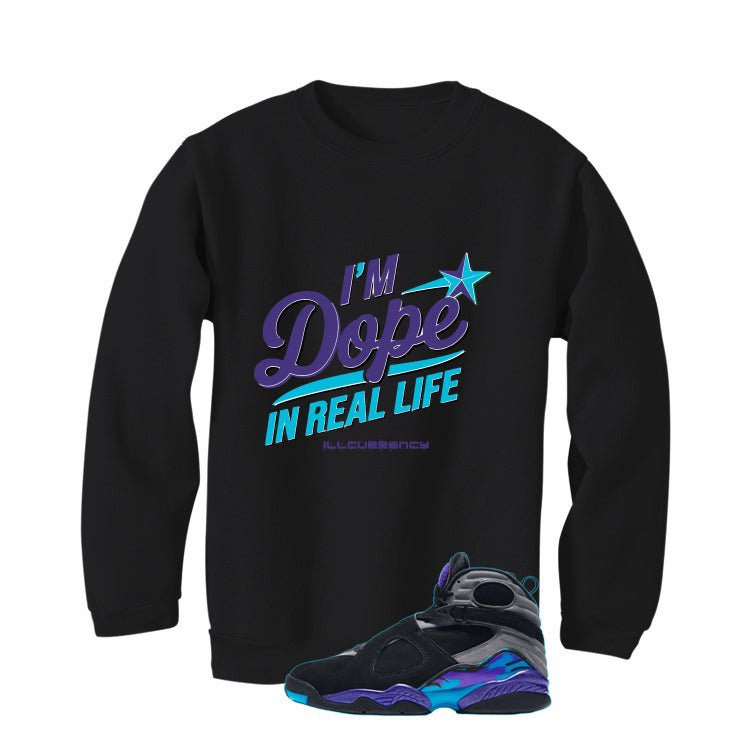 Air Jordan 8 OG Aqua Black T-Shirt (DOPE)| illcurrency