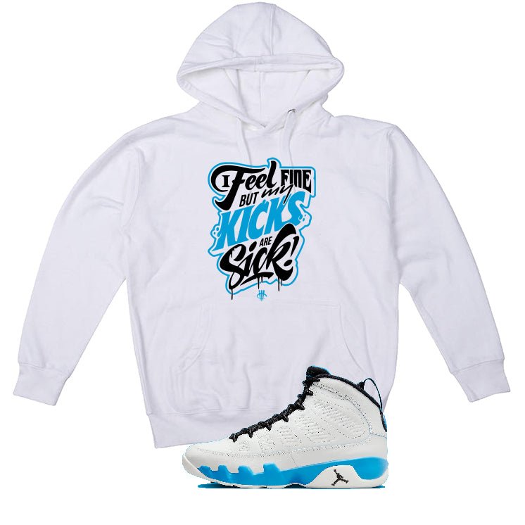 Air Jordan 9 “Powder Blue” | illcurrency White T-Shirt (Kicks Are Sick)