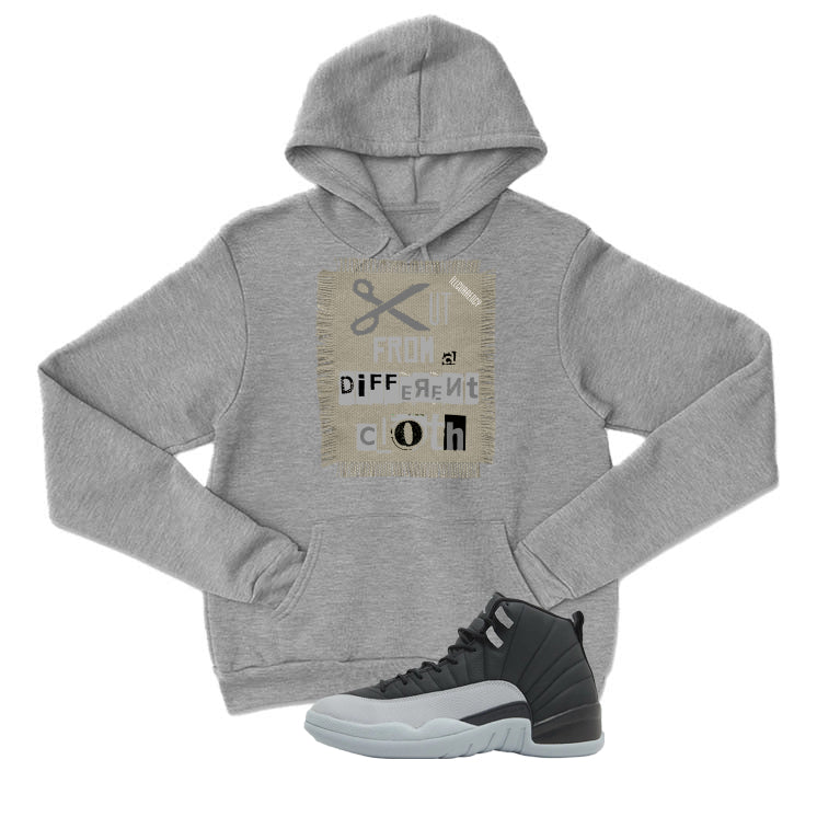 Air Jordan 12 Black/Wolf Grey Grey T-Shirt (Cut from a different cloth)| illcurrency