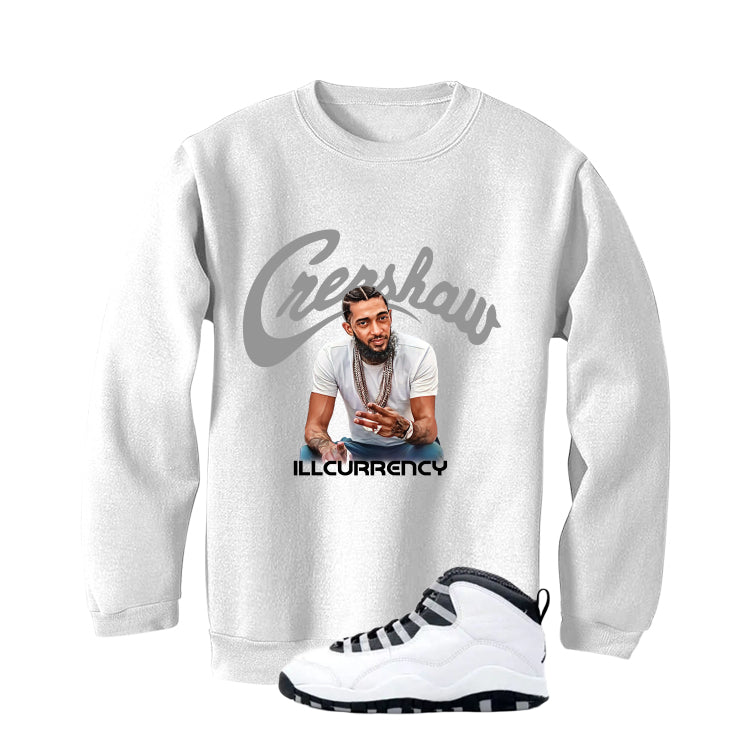 Air Jordan 10 OG Steel White T-Shirt (Crenshaw)| illcurrency