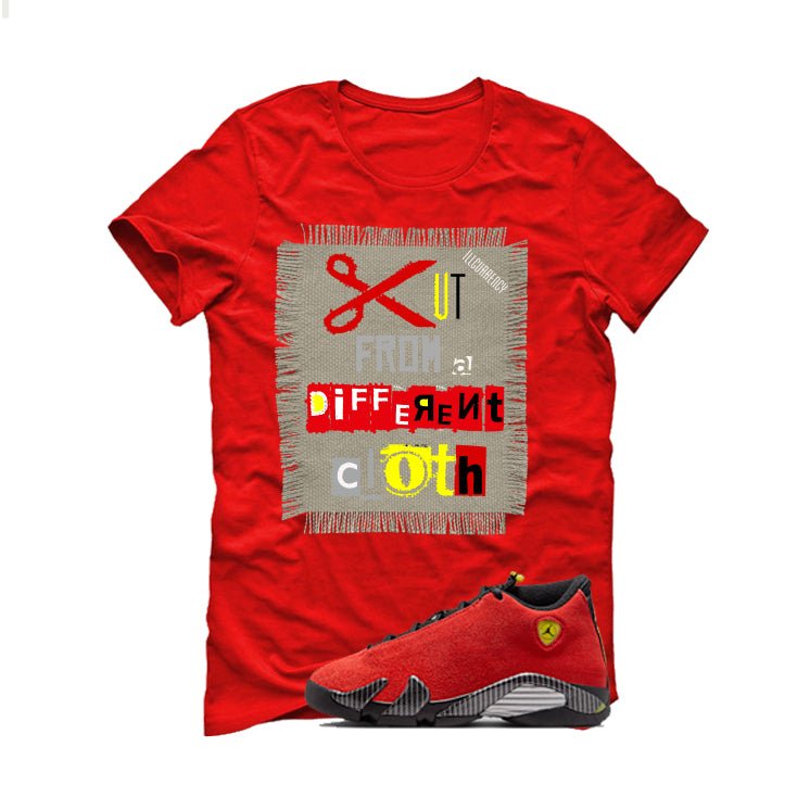 Air Jordan 14 Ferrari Red T-Shirt (Cut from a different cloth)| illcurrency