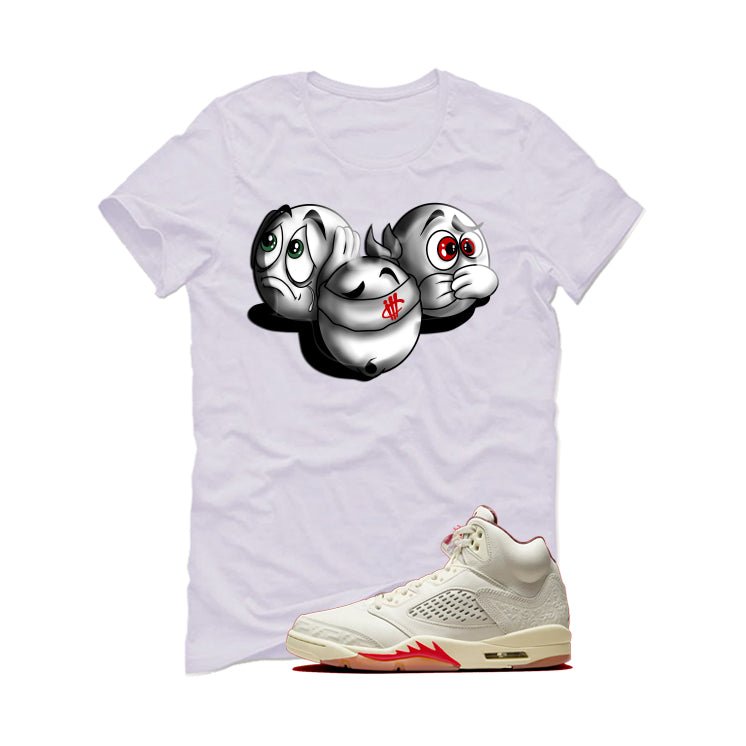 Air Jordan 5 El Grito White T-Shirt (SEE NO EVIL)| illcurrency