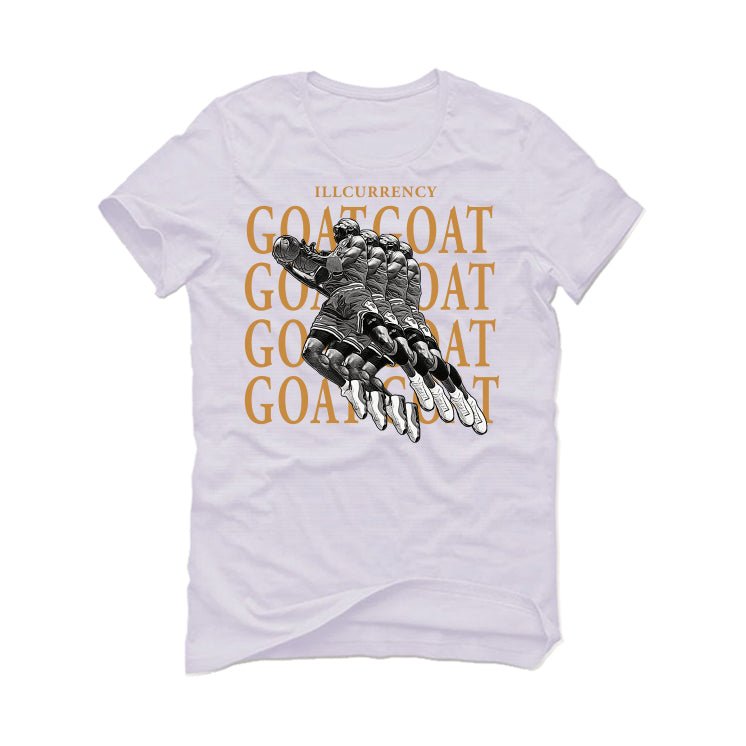 Air Jordan 13 “Wheat” | illcurrency White T-Shirt (GOATED)