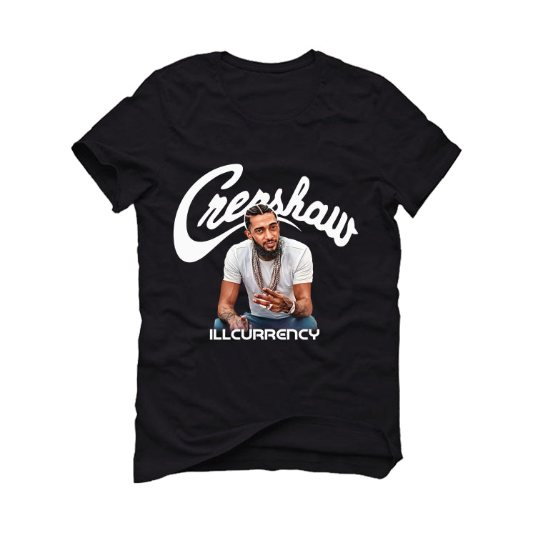 Air Jordan 4 Black Cat Matching T-Shirt, Sweatshirts & Hoodies Black T-Shirt (Crenshaw)| illcurrency
