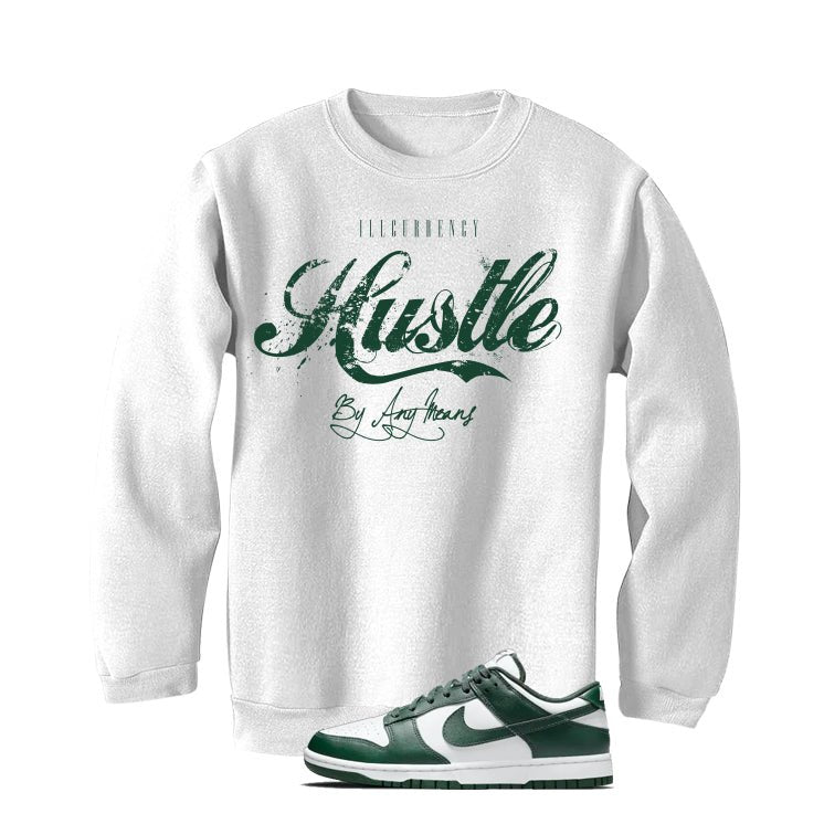 Nike Dunk Low Michigan State White T-Shirt (Hustle By Any Means)