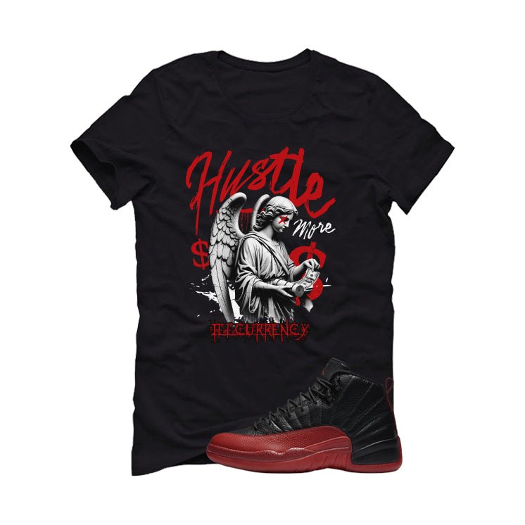 Air Jordan 12 Flu Game 2025 Black T-Shirt (Hustle More)| illcurrency