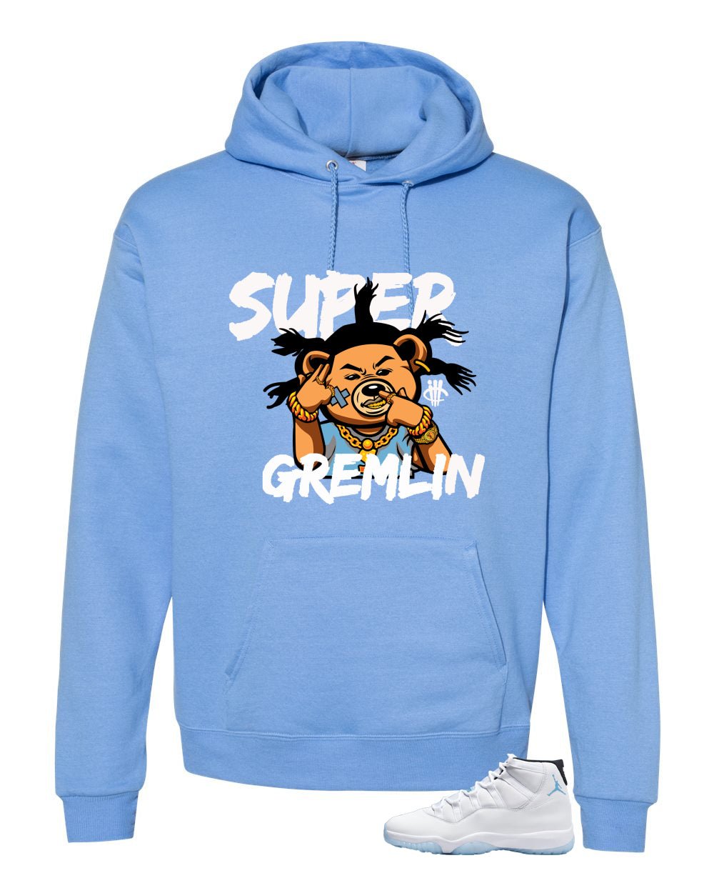 Air Jordan 11 Legend Blue Carolina Blue T-Shirt (Super Gremlin)| illcurrency