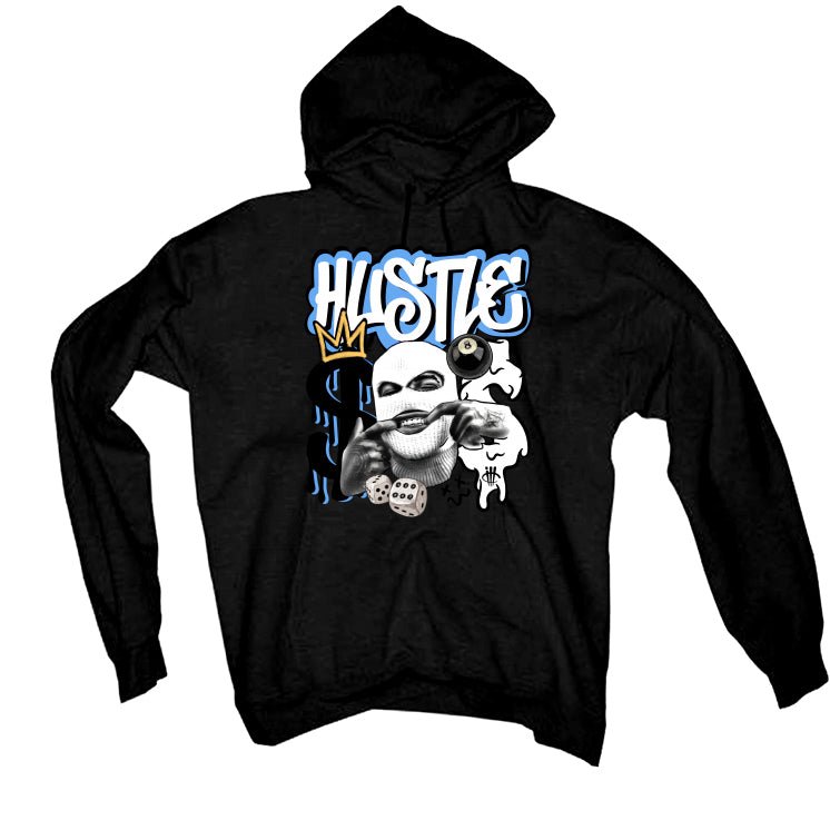 Air Jordan 1 "UNC Toe" - Black T-Shirt (GRIND HUSTLE)