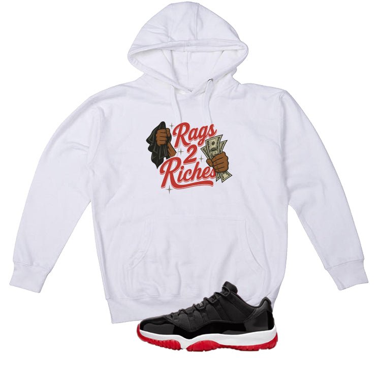 Air Jordan 11 Low Bred White T-Shirt (rags 2 riches)| illcurrency