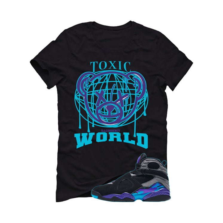Air Jordan 8 OG Aqua Black T-Shirt (Toxic World)| illcurrency