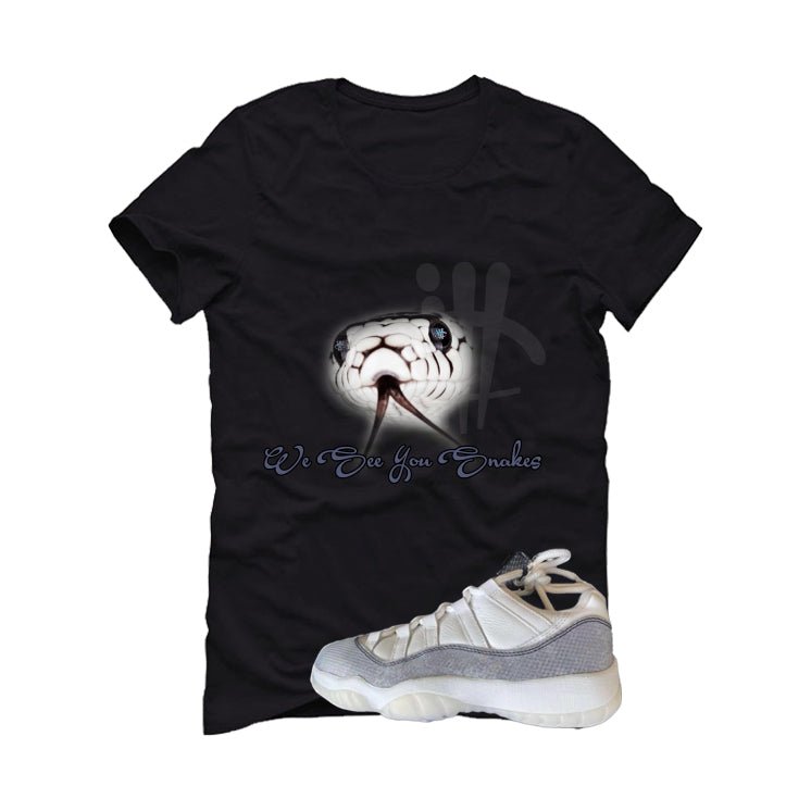 Air Jordan 11 Low Year Of The Snake Black T-Shirt (We See You Snakes)| illcurrency