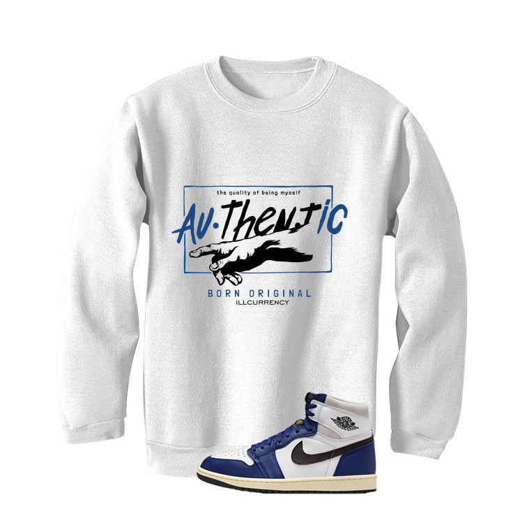 Air Jordan 1 Rare Air Deep Royal Blue White T-Shirt (Authentic)| illcurrency
