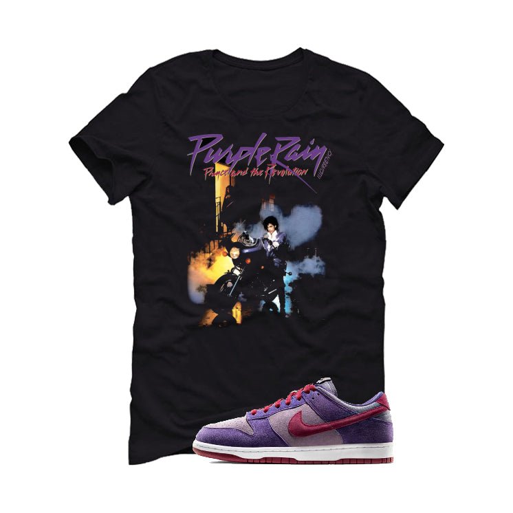 Nike Dunk Low “Plum” | illcurrency Black T-Shirt (Purple Rain)