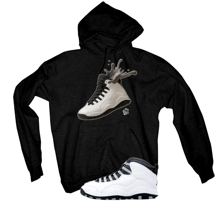 Air Jordan 10 OG Steel Black T-Shirt (Splash Shoe)| illcurrency