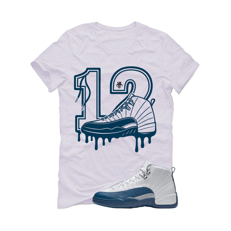 Air Jordan 12 French Blue White T-Shirt (French Blues)| illcurrency