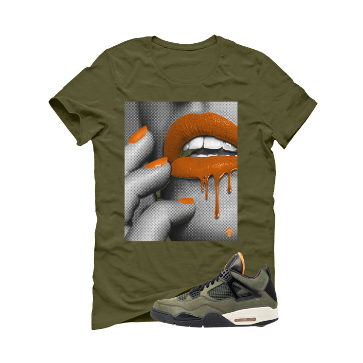 Undefeated x Air Jordan 4 Military Green T-Shirt (Touch)| illcurrency