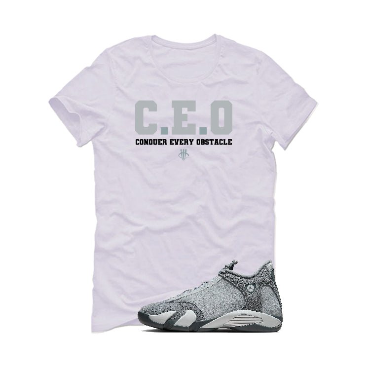 Air Jordan 14 “Flint Grey” | illcurrency White T-Shirt (CEO)