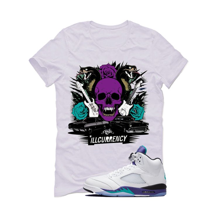 Air Jordan 5 OG Grape White T-Shirt (Vintage Illcurrency)| illcurrency