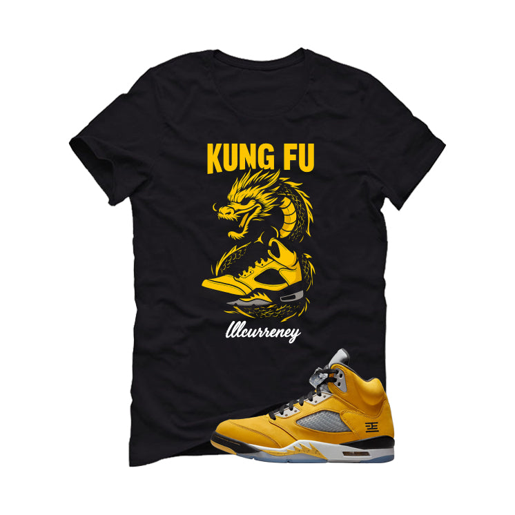 Air Jordan 5 Tokyo Matching T-Shirt, Sweatshirts & Hoodies Black T-Shirt (Kung Fu)| illcurrency