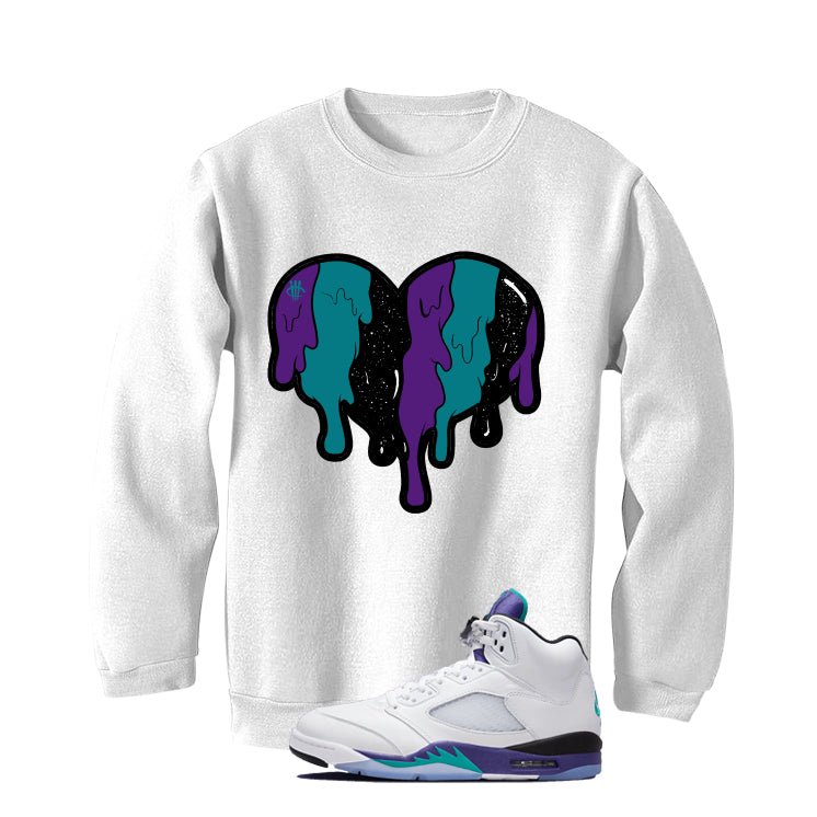 Air Jordan 5 OG Grape White T-Shirt (Heart)| illcurrency