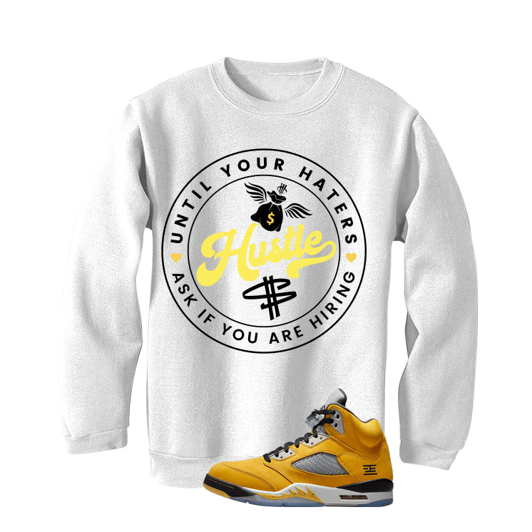 Air Jordan 5 Tokyo Matching T-Shirt, Sweatshirts & Hoodies White T-Shirt (Haters Catch Up)| illcurrency