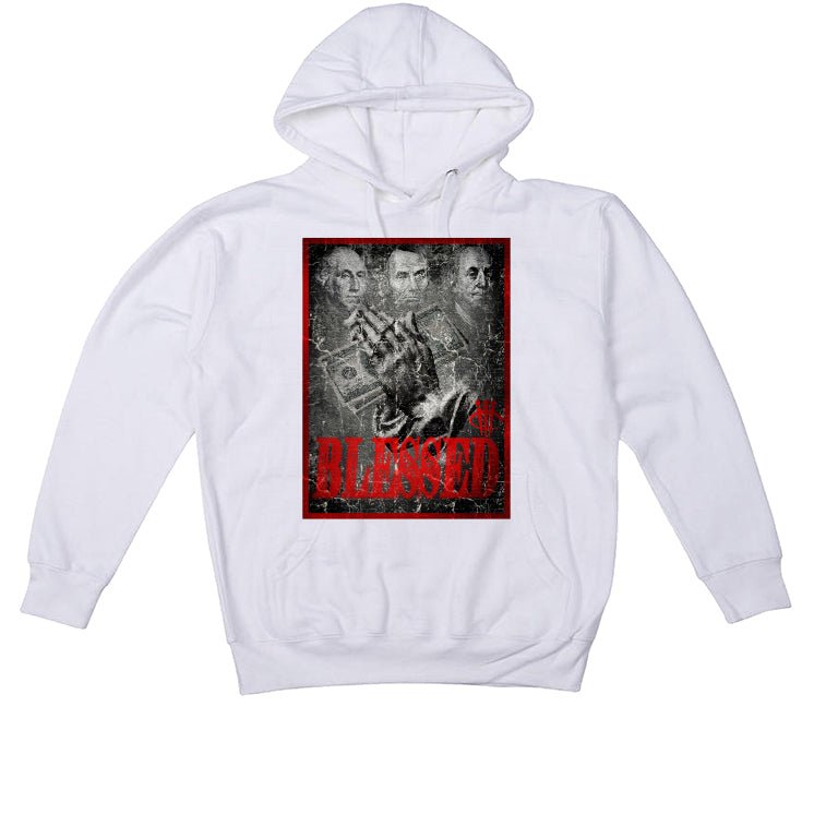 Air Jordan 13 Wolf Grey - White T-Shirt (BLESSED FORTUNE)