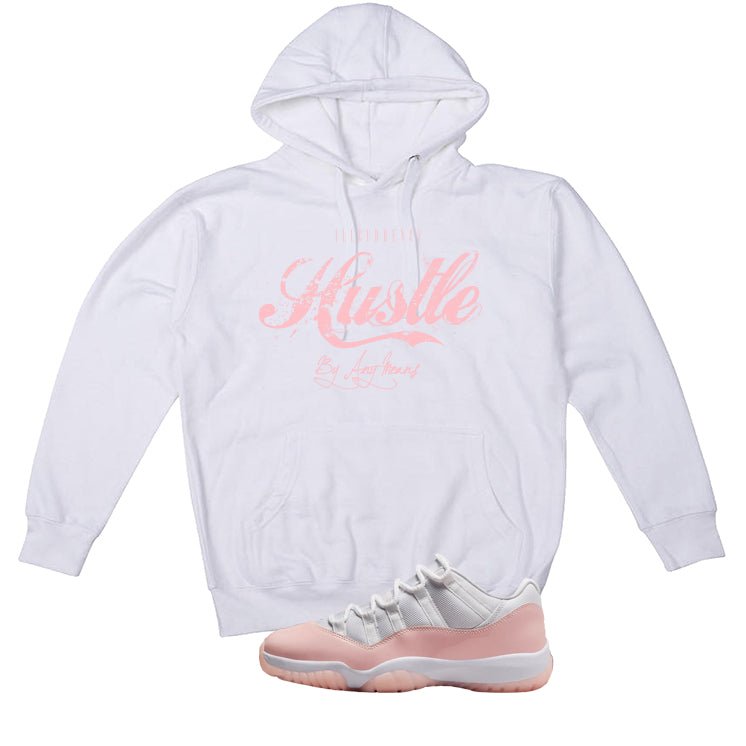 Air Jordan 11 Low WMNS Legend Pink White T-Shirt (Hustle By Any Means)| illcurrency