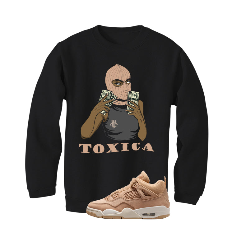 Air Jordan 4 WMNS Cozy Girl Matching T-Shirt, Sweatshirts & Hoodies Black T-Shirt (Toxica)| illcurrency