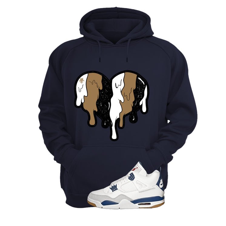 Nike SB x Air Jordan 4 Navy Navy Blue T-Shirt (Heart)| illcurrency