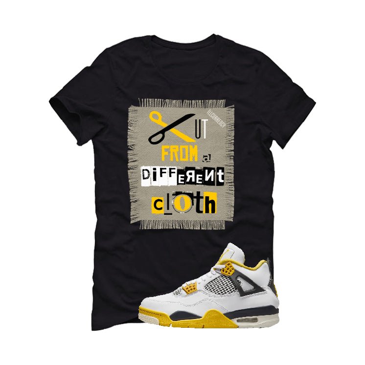 Air Jordan 4 WNNS “Vivid Sulfur” | illcurrency Black T-Shirt (Cut from a different cloth)