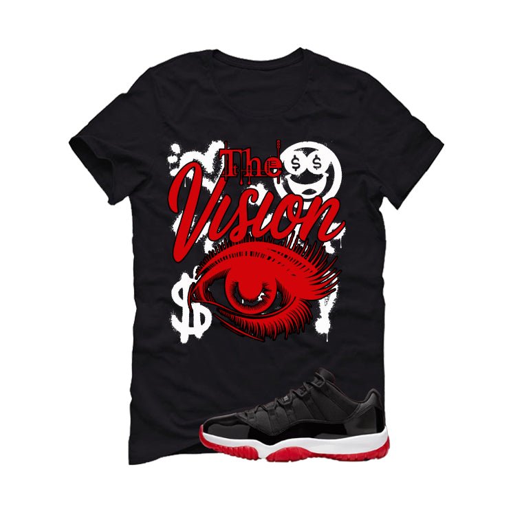 Air Jordan 11 Low Bred Black T-Shirt (The Vision)| illcurrency