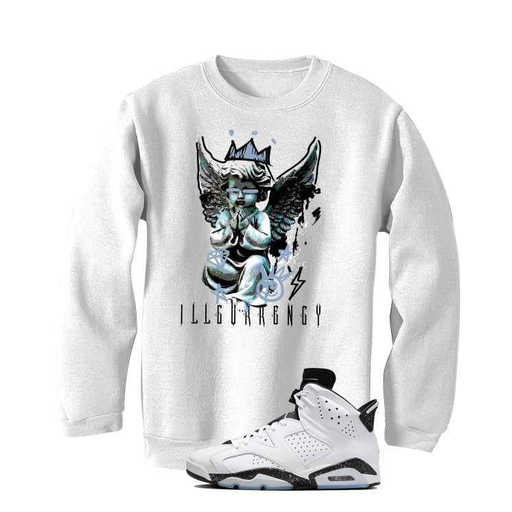 Air Jordan 6 Reverse Oreo White T-Shirt (Graffiti Angel)| illcurrency