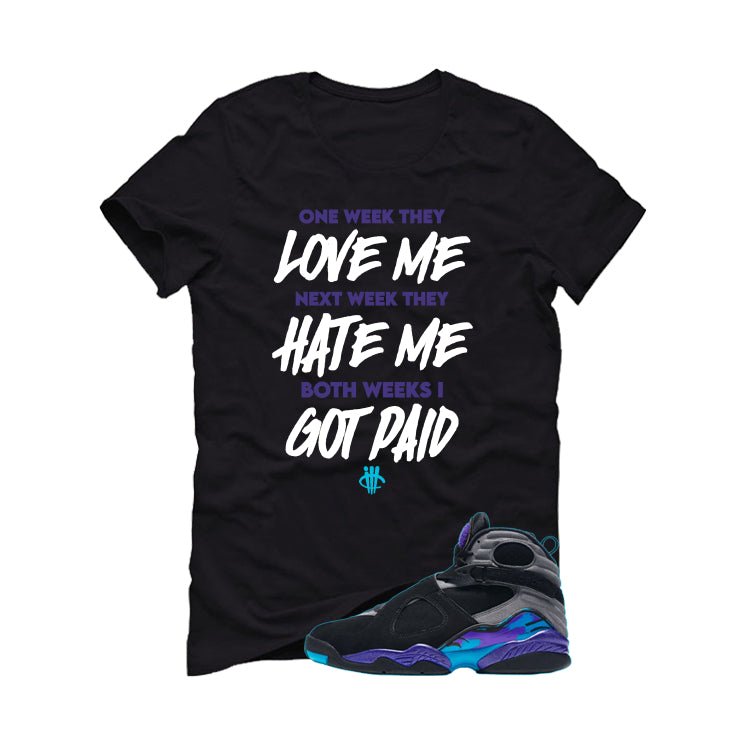 Air Jordan 8 OG Aqua Black T-Shirt (Paid)| illcurrency