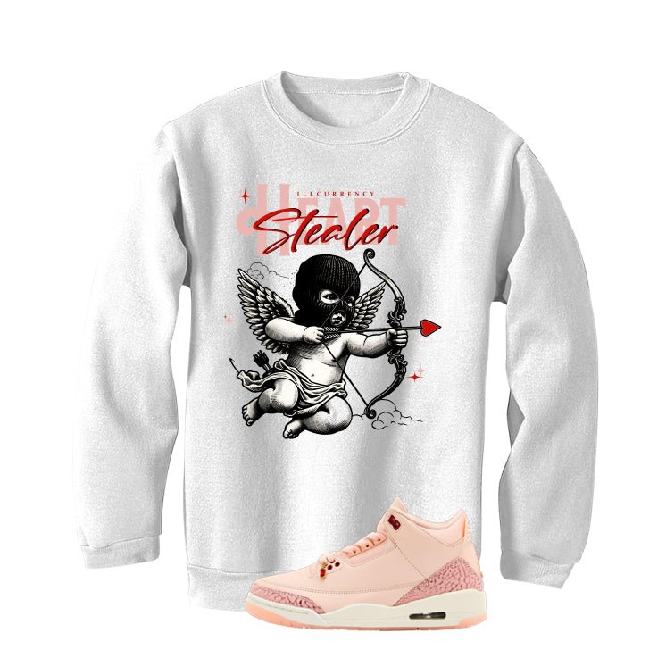 Air Jordan 3 Valentine’s Day White T-Shirt (Heart Stealer)| illcurrency