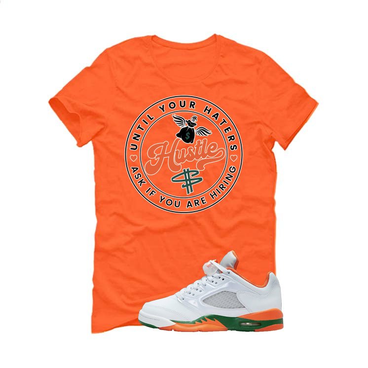 Air Jordan 5 GS Miami Hurricanes Orange T-Shirt (Haters Catch Up)| illcurrency