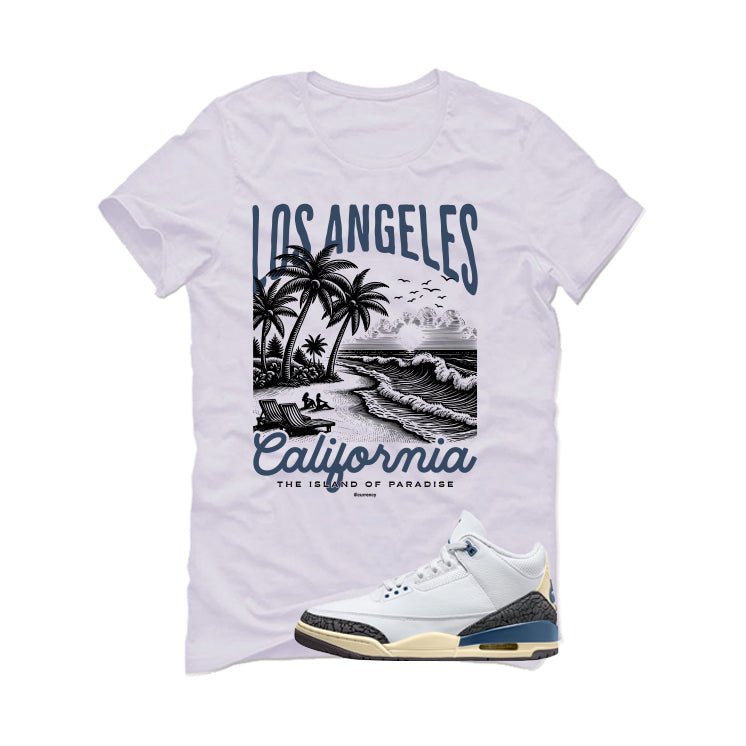 Air Jordan 3 OG SP Diffused Blue White T-Shirt (Los Angeles)| illcurrency