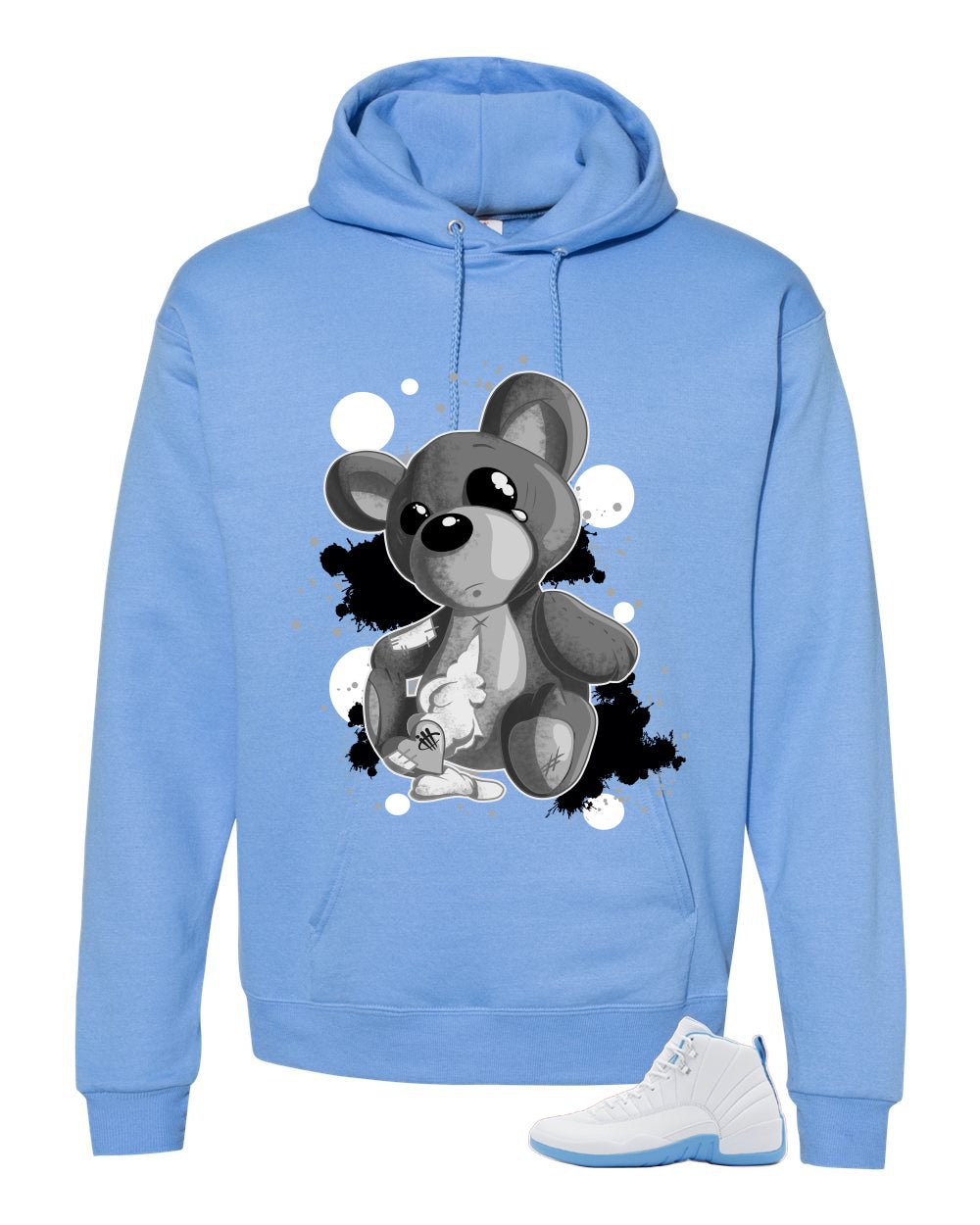 Air Jordan 12 Melo Carolina Blue T-Shirt (Big Teddy)| illcurrency