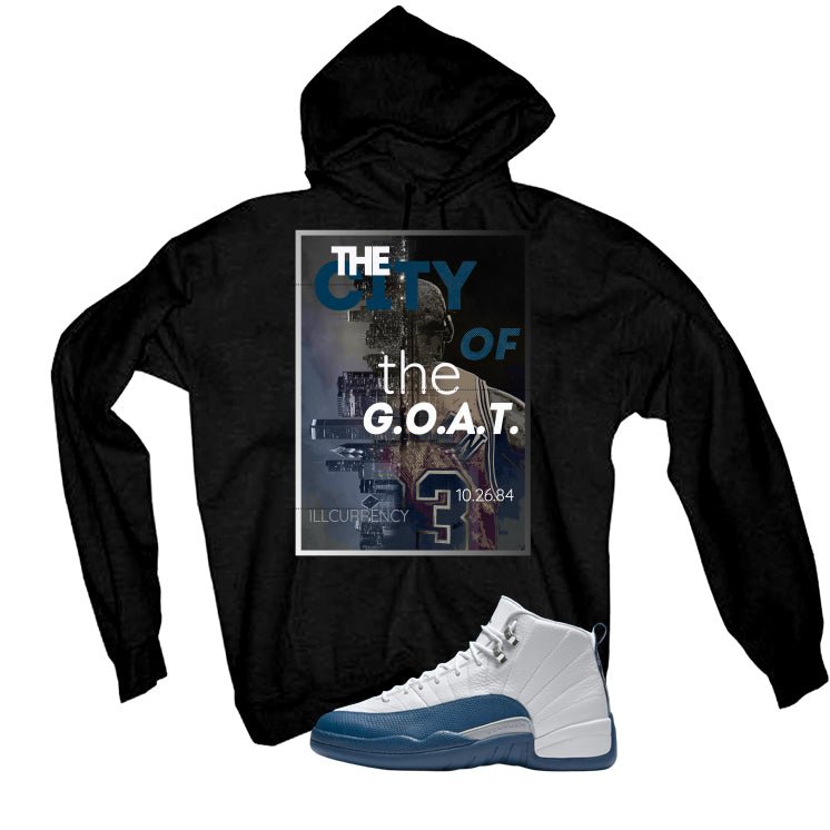 Air Jordan 12 French Blue Black T-Shirt (City Of The Goat)| illcurrency