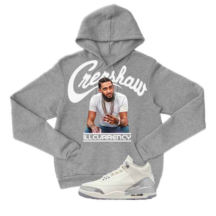 Air Jordan 3 WMNS Sail Grey T-Shirt (Crenshaw)| illcurrency