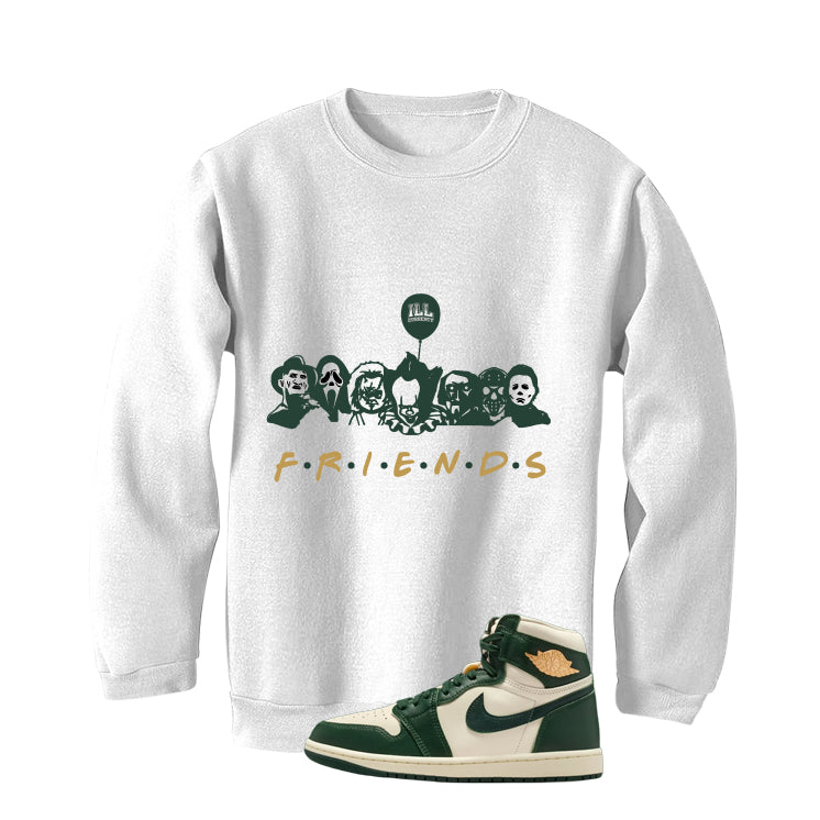 Air Jordan 1 High OG WMNS Fir Matching T-Shirt, Sweatshirts & Hoodies White T-Shirt (Friends)| illcurrency