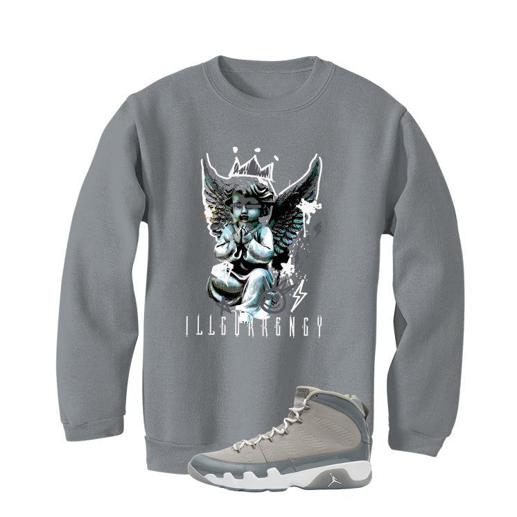 Air Jordan 9 Cool Grey Grey T-Shirt (Graffiti Angel)| illcurrency