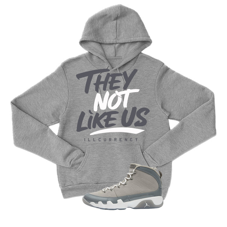 Air Jordan 9 Cool Grey Grey T-Shirt (They not like us)| illcurrency