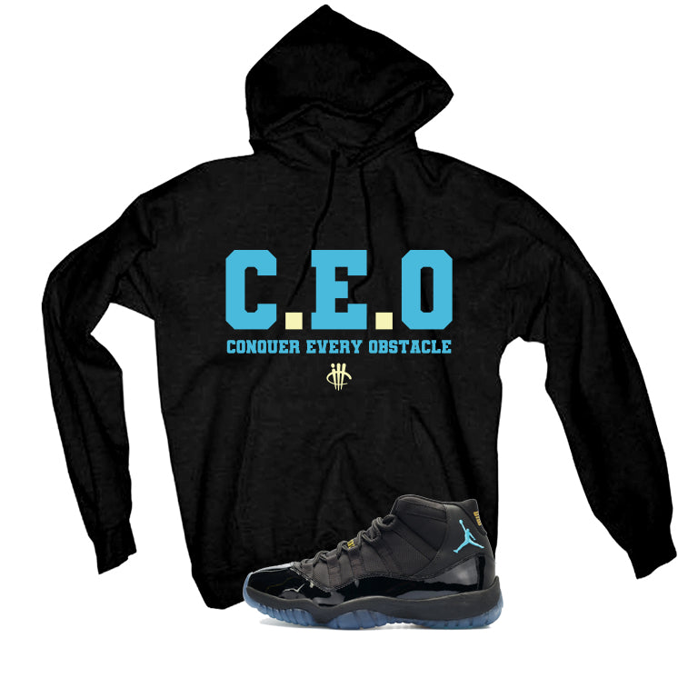 Air Jordan 11 Gamma Blue Matching T-Shirt, Sweatshirts & Hoodies Black T-Shirt (Ceo)| illcurrency