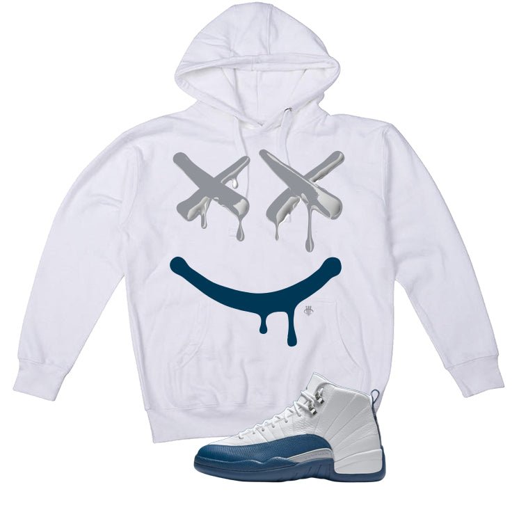 Air Jordan 12 French Blue White T-Shirt (Happy Drip)| illcurrency